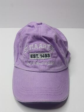 St. Maarten Lavender Embroidered Baseball Cap